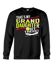 Grandfather My Granddaughter Baseball Crewneck Sweatshirt tile