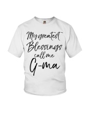 Grandmother My Greatest Blessings Call Me G Ma Youth T-Shirt tile