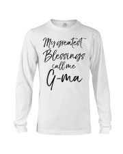 Grandmother My Greatest Blessings Call Me G Ma Long Sleeve Tee tile