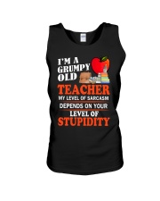 Grandparent- A Grumpy Old Teacher Unisex Tank tile