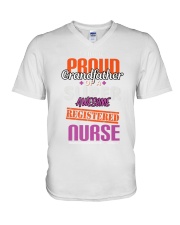Grandfather Of A Registered Nurse V-Neck T-Shirt tile