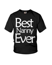 Grandmother Best Nanny Ever Christmas Youth T-Shirt tile