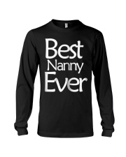 Grandmother Best Nanny Ever Christmas Long Sleeve Tee tile