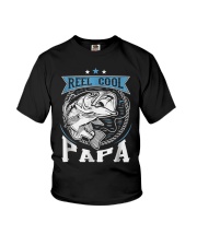 Grandfather Reel Cool Papa Tee For Fishing Youth T-Shirt tile