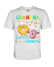 Grandmother Of The Little Donut V-Neck T-Shirt tile