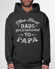 Grandfather The Best Dads Get Promoted To Papa Hooded Sweatshirt garment-hooded-sweatshirt-front-03