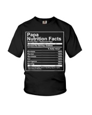 Grandfather Papa Nutritional Facts Youth T-Shirt tile