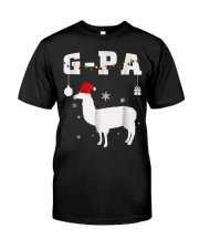 Grandfather Christmas Llama G Pa Grandpa Alpaca Classic T-Shirt tile