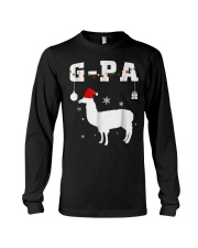 Grandfather Christmas Llama G Pa Grandpa Alpaca Long Sleeve Tee tile