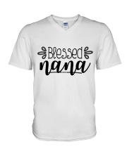 Grandmother Blessed Nana V-Neck T-Shirt tile
