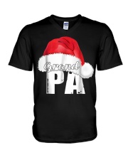 Grandfather Christmas Santa Grandpa V-Neck T-Shirt tile