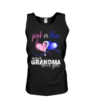Grandmother Pink Or Blue Your Grandma Loves You Unisex Tank tile