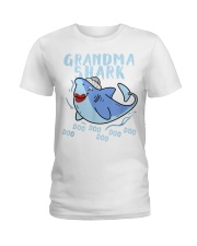 Grandmother Shark For Your Grandmom Or Parents Ladies T-Shirt tile