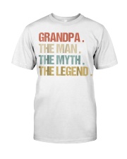 Grandfather The Man Myth Legend Granddad Premium Fit Mens Tee tile
