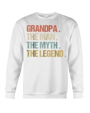 Grandfather The Man Myth Legend Granddad Crewneck Sweatshirt tile
