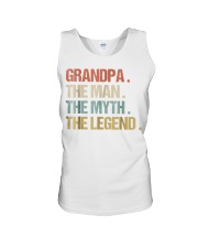Grandfather The Man Myth Legend Granddad Unisex Tank tile