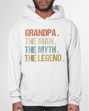 Grandfather The Man Myth Legend Granddad Hooded Sweatshirt garment-hooded-sweatshirt-front-03