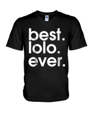 Grandfather Best Lolo Ever V-Neck T-Shirt tile