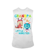Grandfather Of The Little Monster Birthday Sleeveless Tee tile