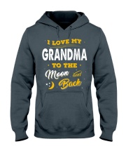 Grandmother To The Moon And Back Hooded Sweatshirt front