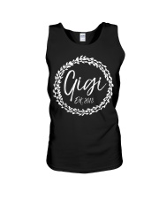 Grandmother Gigi Est 2018 Unisex Tank tile