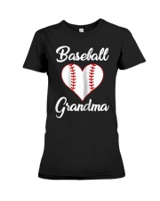 Grandmother Loves Baseball Premium Fit Ladies Tee tile