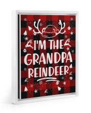 Grandfather Christmas I'm The Grandpa Reindeer Floating Framed Canvas Prints White tile