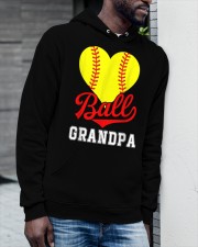 Grandfather Softball Ball Grandpa Hooded Sweatshirt apparel-hooded-sweatshirt-lifestyle-front-19