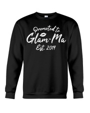 Grandmother Promoted To Glam Ma Grandma Est 2019 Crewneck Sweatshirt tile