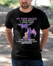 my four moods i need coffee i need a nap vacation Classic T-Shirt apparel-classic-tshirt-lifestyle-front-50