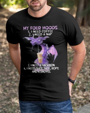 my four moods i need coffee i need a nap vacation Classic T-Shirt apparel-classic-tshirt-lifestyle-front-52