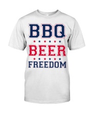BBQ BEER FREEDOM Classic T-Shirt front