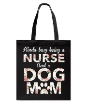 Nurse- Dog Mom Tote Bag thumbnail