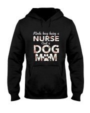 Nurse- Dog Mom Hooded Sweatshirt thumbnail