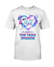 Just a Girl who loves her Tow Truck Operator Classic T-Shirt tile