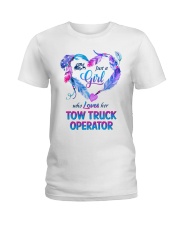 Just a Girl who loves her Tow Truck Operator Ladies T-Shirt tile