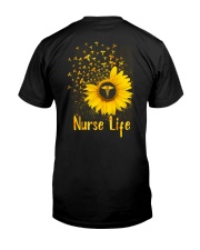 Sunflower Nurse Classic T-Shirt back