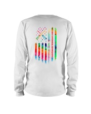 Maintenance Technician's Wife Tie Dye US Flag Long Sleeve Tee thumbnail