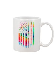 Maintenance Technician's Wife Tie Dye US Flag Mug thumbnail