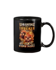 Trucker: Warning for Stupid People Mug thumbnail