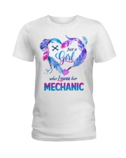Just a Girl who Loves her Mechanic Ladies T-Shirt front