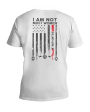 Firefighter is not like Most Women V-Neck T-Shirt thumbnail