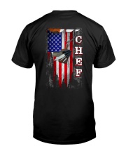 Proud American Chef Flag Classic T-Shirt back