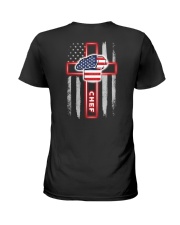 Proud American Chef Flag Ladies T-Shirt thumbnail
