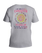 I was born to be a Caregiver V-Neck T-Shirt tile