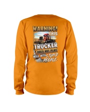 Trucker: I don't play well with stupid people Long Sleeve Tee thumbnail