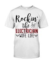 Rockin the Electrician Wife Life Classic T-Shirt thumbnail
