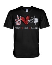 Proud Postal Worker V-Neck T-Shirt thumbnail