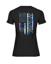 Childcare Provider US Flag Premium Fit Ladies Tee thumbnail