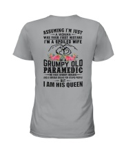 Paramedic's Wife: I am his Queen Ladies T-Shirt back